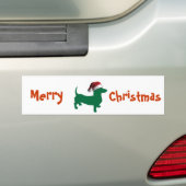 クリスマスダシュント バンパーステッカー (車上)