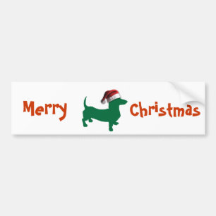 クリスマスダシュント バンパーステッカー