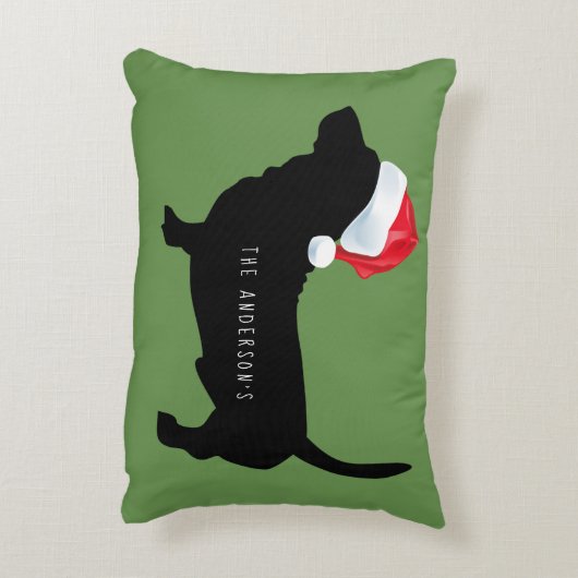 クリスマスダシュントSanta Hat名 アクセントクッション (裏面(縦))