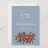 クリスマスダスティブルーウィンター結婚フェスティバル 招待状 (正面)