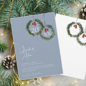 クリスマスダスティブルーウィンター結婚フェスティバル 招待状