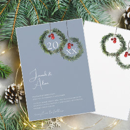 クリスマスダスティブルーウィンター結婚フェスティバル 招待状