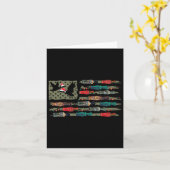 クリスマスダックコールフラッグクリスマスマラードダックフー カード (黄色い花)