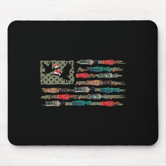 クリスマスダックコールフラッグクリスマスマラードダックフー マウスパッド (正面)