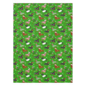 クリスマスダックシュント全コートタブレクロース テーブルクロス (正面)