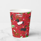 クリスマスダックスシュントすべてのコート 紙コップ (裏面)