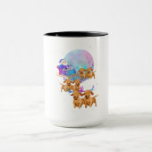 クリスマスダックスシュントReindeerサンタドッグママ マグカップ (中央)