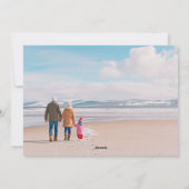 クリスマスダックスントの写真 シーズンカード (裏面)