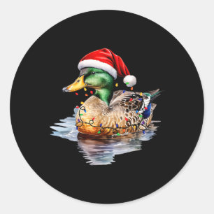 クリスマスダック狩りサンタクリスマスライトカントリーマ ラウンドシール