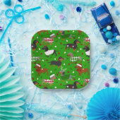 クリスマスダッシュンドオールコーツ紙プレート ペーパープレート (パーティー)