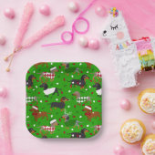 クリスマスダッシュンドオールコーツ紙プレート ペーパープレート (パーティー)