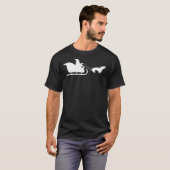 クリスマスダッシュンドグウィナーソーセージドッグ Tシャツ (正面フル)