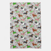 クリスマスダッチシュントすべてのコートキッチンタオル キッチンタオル (縦)