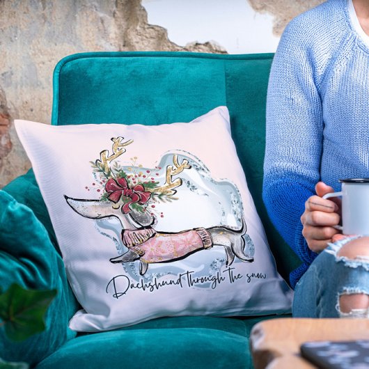 クリスマスダッチスウィンドザスノードッグ クッション