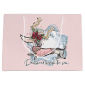 クリスマスダッチスウィンドザスノードッグ ラージペーパーバッグ (正面)