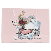 クリスマスダッチスウィンドザスノードッグ ラージペーパーバッグ (裏面)