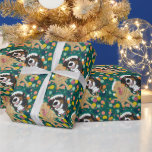 クリスマスダドリーラブラドールとベルネーズマウンテンドッグ ラッピングペーパー<br><div class="desc">ダドリーラブラドールクリスマス</div>