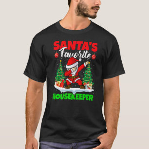 クリスマスダビングサンタお気に入りのSハウスキーパークリスマ Tシャツ