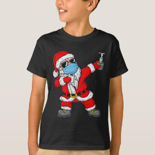 クリスマスダビングサンタクロースクリスマスおもしろいボーイズキッズT Tシャツ