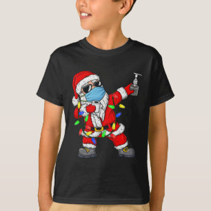 クリスマスダビングサンタクロースクリスマスおもしろいボーイズキッズT Tシャツ