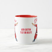クリスマスダビングサンタクロース、クリスマスパーティー赤 マグカップ (中央)