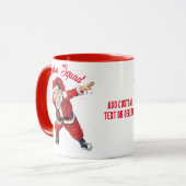 クリスマスダビングサンタクロース、クリスマスパーティー赤 マグカップ (正面左)