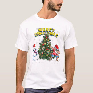 クリスマスダビングサンタ Tシャツ