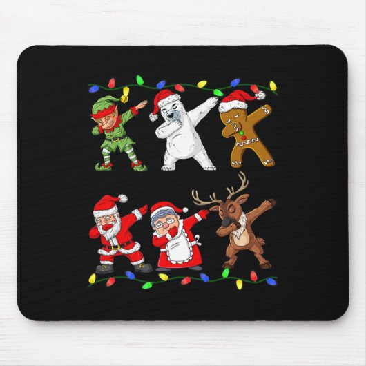 クリスマスダビング小妖精や小人と友人ボーイズキッズダブXm マウスパッド (正面)