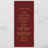 クリスマスダブルサイドプログラムカード プログラム (裏面)