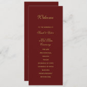 クリスマスダブルサイドプログラムカード プログラム (正面/裏面)