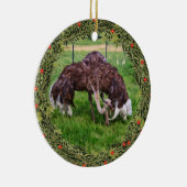 クリスマスダリッチ準備完了 セラミックオーナメント (右)