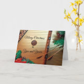 クリスマスダルシマーミュージカルグリーティングカード カード (黄色い花)