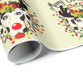 クリスマスダルマチのプレゼント ラッピングペーパー (ロールコーナー)