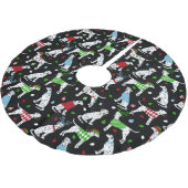 クリスマスダルマチアンブラシ仕上げポリエステルツリースカート ブラッシュドポリエステルツリースカート (アングル)