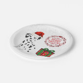 クリスマスダルマチア&ギフト紙プレート! ペーパープレート (アングル)