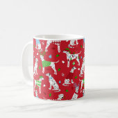 クリスマスダルマチア コーヒーマグカップ (正面左)