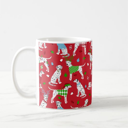 クリスマスダルマチア コーヒーマグカップ (左)