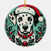クリスマスダルマチア セラミックオーナメント (裏面)
