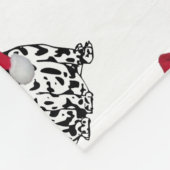 クリスマスダルマチア フリースブランケット (角)