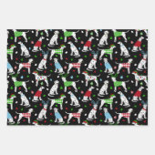 クリスマスダルマチア ラッピングペーパーシート (正面2)