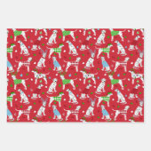 クリスマスダルマチア ラッピングペーパーシート (正面)