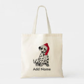 クリスマスダルマパーソナライズされたシア トートバッグ (裏面)