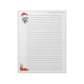 クリスマスダルメシアン[並んだ] ノートパッド (回転)