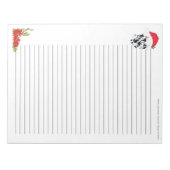 クリスマスダルメシアン[並んだ] ノートパッド (正面)