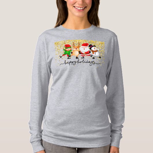 クリスマスダンスライン Tシャツ (正面)