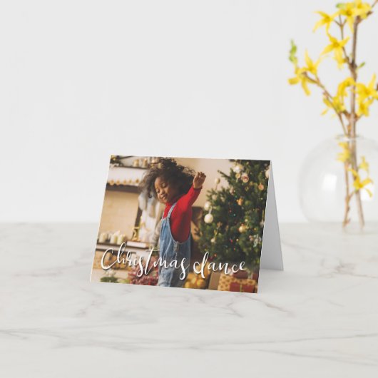 クリスマスダンス カード (黄色い花)
