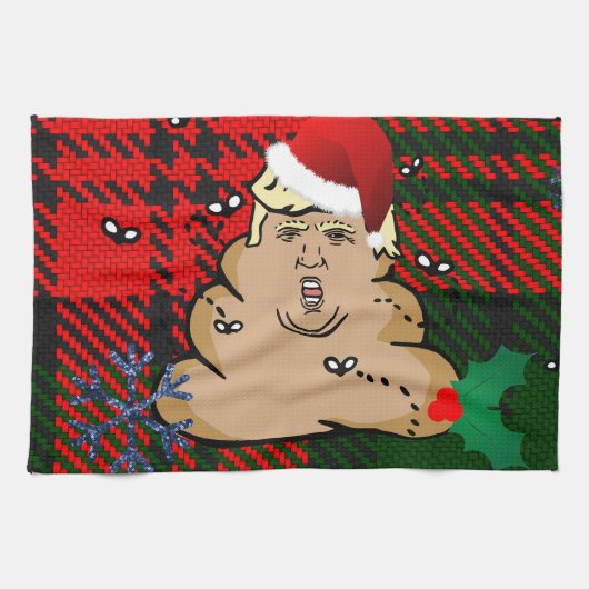 クリスマスダンプカー キッチンタオル (横)