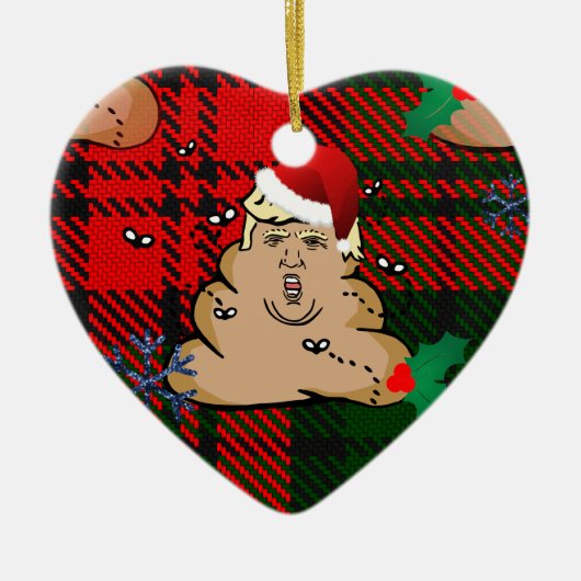 クリスマスダンプカー セラミックオーナメント (正面)