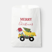 クリスマスダンプトラック建築トラック フェイバーバッグ (正面)