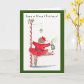 クリスマスダン飲サーカード カード (黄色い花)